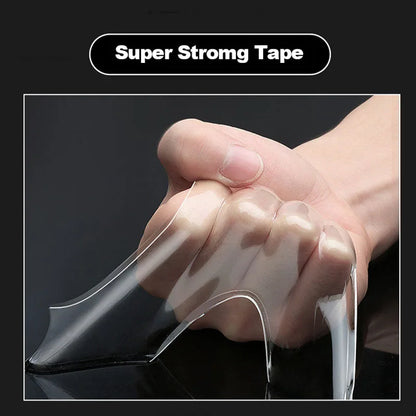 Nano Tape Super Strong Double-Sided Adhesive Tape Transparent Reusable Waterproof Tapes Heat Resistance Bathroom Home Decoration