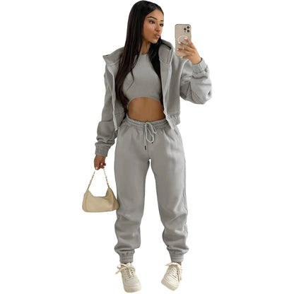 Women's Sweat Suits Three-Piece - Ladies Sweatsuits Sets | for Women 3 Piece