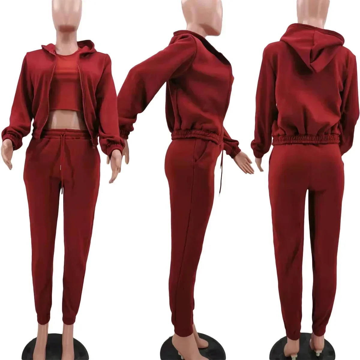 Women's Sweat Suits Three-Piece - Ladies Sweatsuits Sets | for Women 3 Piece